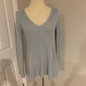 Zara Blue Knit Flare bottom sweater
